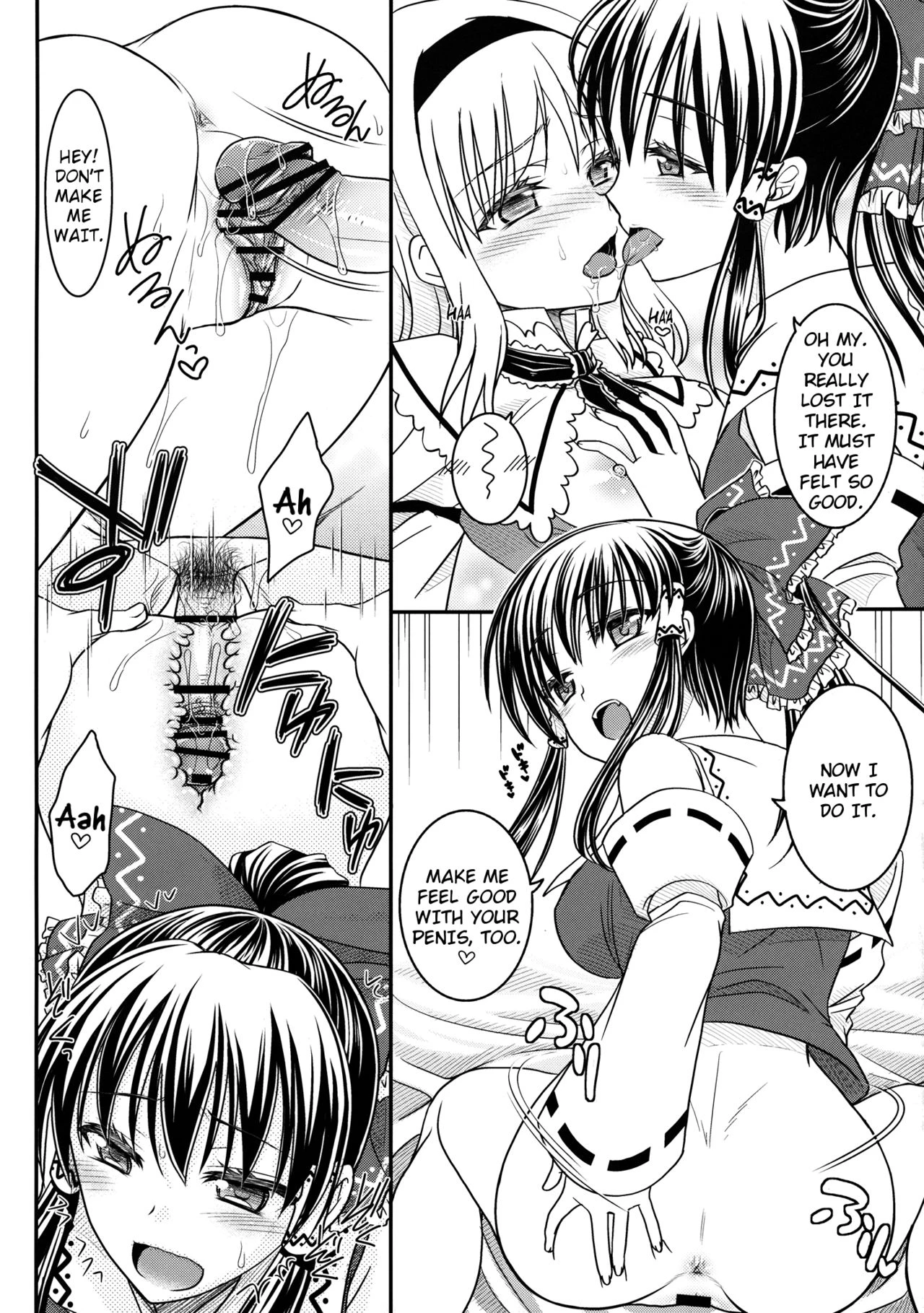 With Reimu and Alice. porn comic picture 9