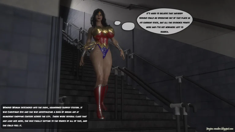 Wonder Woman v Gremlins porn comic picture 1