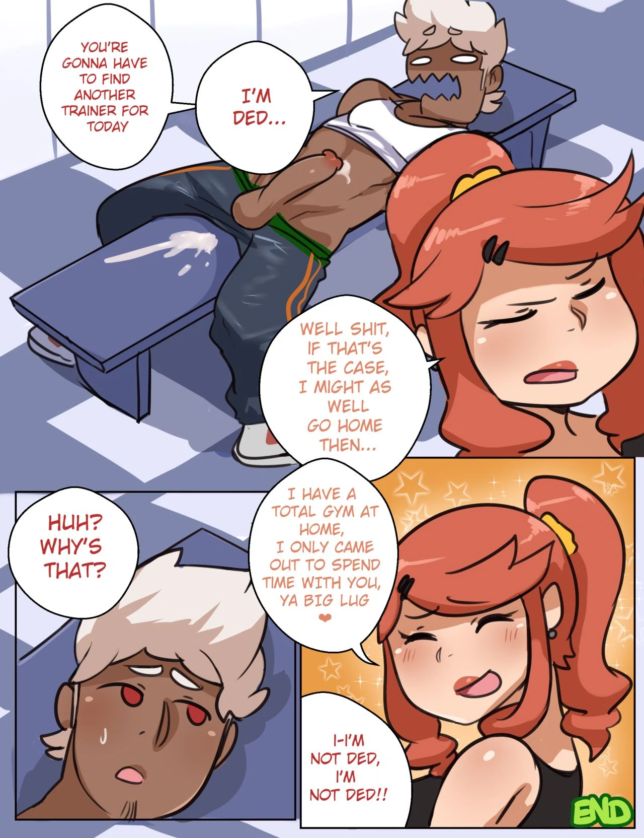 Workout Buddies porn comic picture 10